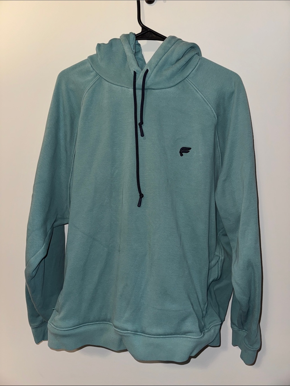 Fabletics Mint Green Pullover Hoodie with Black Drawstrings